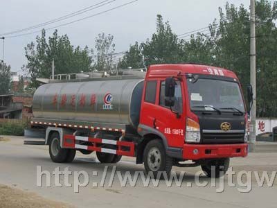 解放10立方鲜奶运输车